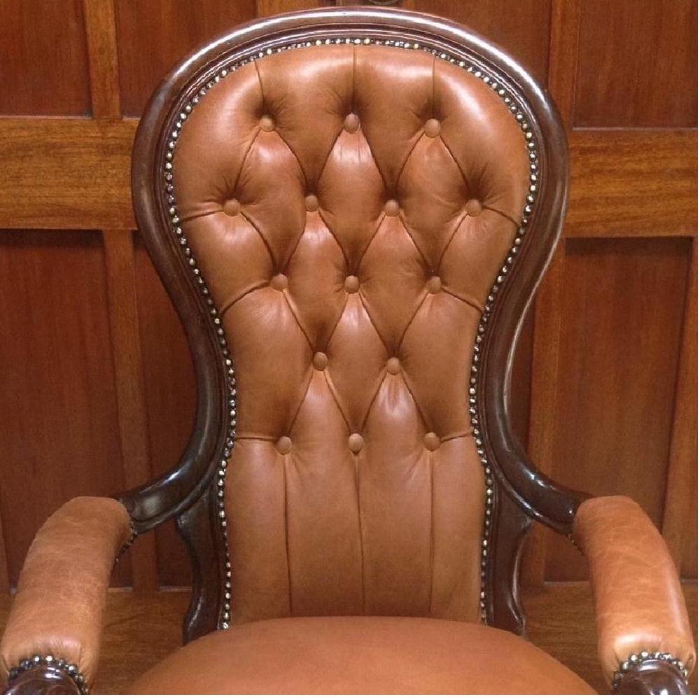 LAGUNA by NSW Leather. A beautiful antique style waxed aniline pull-up leather. Popular for Victorian furniture restoration. See Leather. 