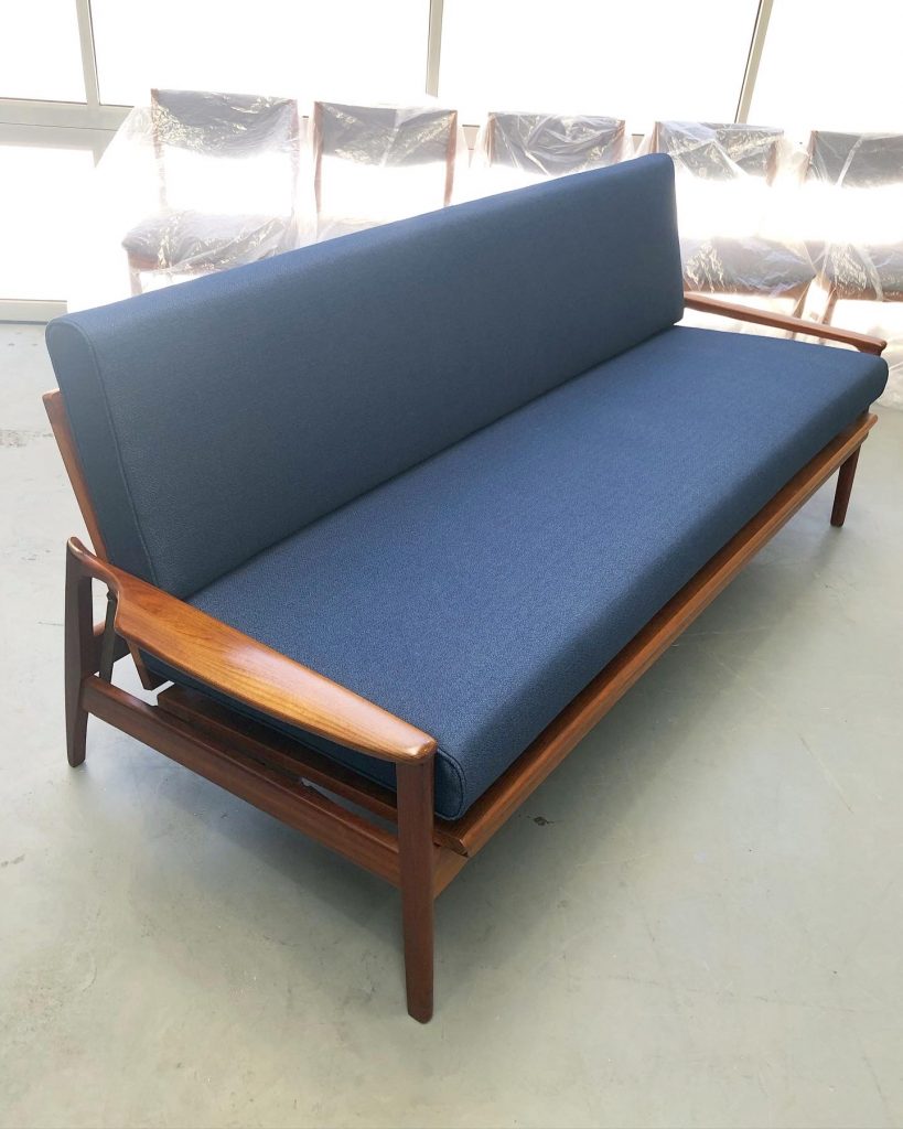 Fler mid century sofa-bed. Full restoration and recover... see more 